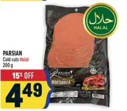 Marché Adonis PARSIAN Cold cuts Halal offer