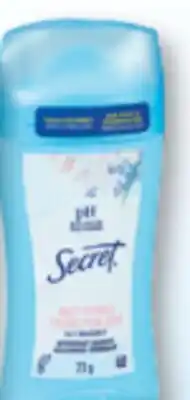 Familiprix Secret Invisible baby powder solid antiperspirant 73g offer