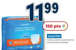 Familiprix ESSENTIEL, Selected protective underwear offer