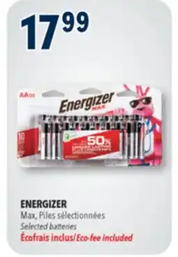 Familiprix ENERGIZER, Max, Selected batteries offer