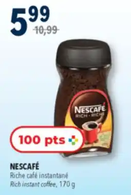 Familiprix NESCAFÉ, Rich instant coffee, 170 g offer