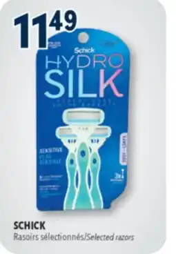Familiprix SCHICK, Selected razors offer