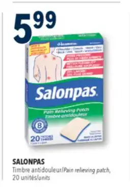 Familiprix SALONPAS, Pain relieving patch, 20 units offer