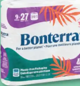 Familiprix BONTERRA, Bathroom tissue, 9 triple rolls, Tissues offer