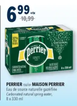 Familiprix PERRIER Carbonated natural spring water, 8x 330ml offer