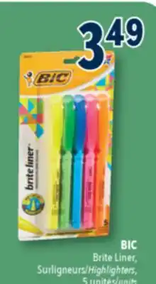 Familiprix BIC Brite Liner, Highlighters 5 units offer