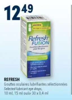 Familiprix REFRESH, Selected lubricant eye drops, 10 ml, 15 ml or 30 x 0,4 ml offer