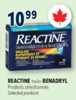 Familiprix REACTINE, Selected products offer