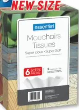 Familiprix ESSENTIEL, Tissues, 6 packs offer