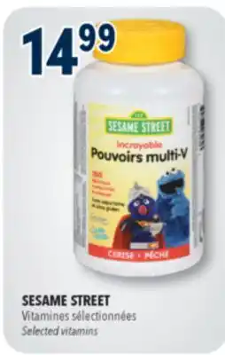 Familiprix SESAME STREET, Selected vitamins offer