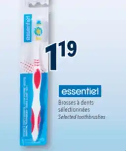 Familiprix Essentiel Selected toothbrushes offer