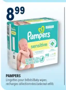 Familiprix PAMPERS, Baby wipes, recharges selected refills offer