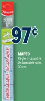 Familiprix MAPED Unbreakable ruler, 30cm offer