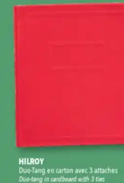 Familiprix HILROY, Duo-tang in cardboard with 3 ties offer