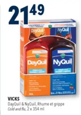 Familiprix VICKS, DayQuil & NyQuil, Cold and flu, 2 x 354 ml offer
