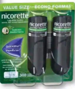 Familiprix NICORETTE, Quick Mist, Gum or Mini lozenges, selected products offer