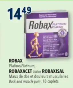 Familiprix ROBAX Platinum Back and muscle pain, 18caplets offer