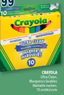 Familiprix CRAYOLA, Ultra-Clean, Washable markers, 10 units offer