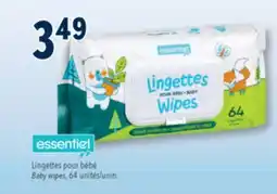 Familiprix ESSENTIEL, Baby wipes, 64 units offer