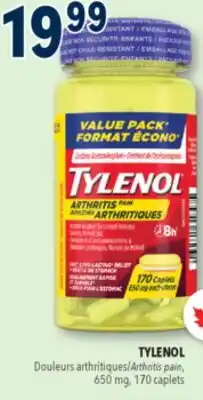Familiprix TYLENOL Arthritis pain 650mg, 170caplets offer