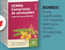 Familiprix BIOMEDIC Laxative 100tablets or Senna-S, tablets offer
