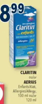 Familiprix CLARITIN Kids, Allergy, 100 ml or 120 ml offer