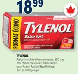Familiprix TYLENOL Cold, Sinus or Cold and Sinus, produits selected products, 40 units offer