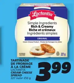 IGA LACTANTIA CREAM CHEESE SPREAD offer