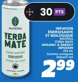 IGA YERBA MATE ORGANIC & ENERGY INFUSION offer