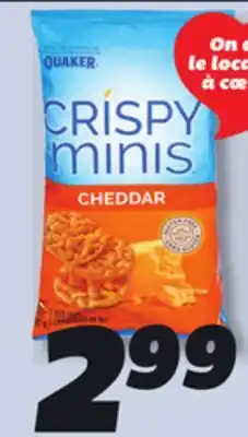 IGA QUAKER CRISPY MINIS CRACKERS offer