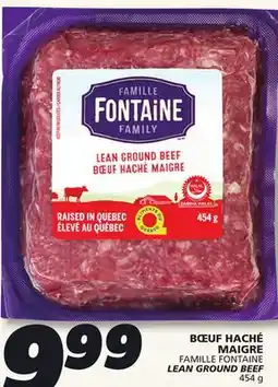 IGA FAMILLE FONTAINE LEAN GROUND BEEF offer