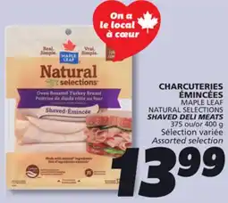IGA MAPLE LEAF NATURAL SELECTIONS SHAVED DELI MEATS offer
