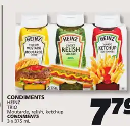 IGA HEINZ TRIO CONDIMENTS offer