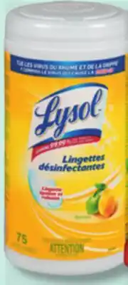 IGA LYSOL LAUNDRY STAIN REMOVER OR DISINFECTING WIPES offer