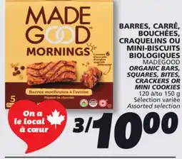IGA MADEGOOD ORGANIC BARS, SQUARES offer
