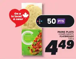 IGA COMPLIMENTS FLATBREADS offer