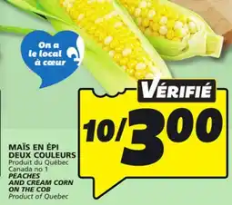 IGA PEACHES AND CREAM CORN ON THE COB offer