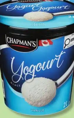 IGA CHAPMAN'S FROZEN YOGURT offer