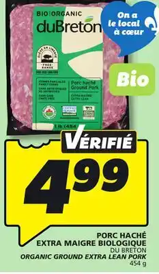 IGA ORGANIC GROUND EXTRA LEAN PORK offer