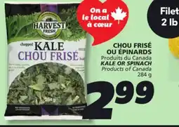 IGA KALE OR SPINACH offer
