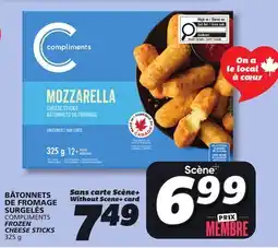 IGA COMPLIMENTS FROZEN CHEESE STICKS offer