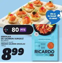 IGA RICARDO FROZEN SALMON GRAVLAX offer