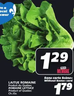 IGA ROMAINE LETTUCE offer