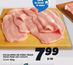IGA FRESH PORK LEG CUTLETS offer