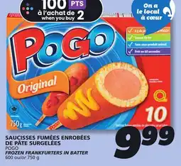 IGA POGO FROZEN FRANKFURTERS IN BATTER offer