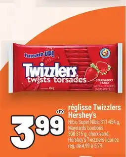 Metro RÉGLISSE TWIZZLERS HERSHEY'S | HERSHEY'S TWIZZLERS LICORICE offer