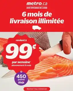 Metro ABONNEMENT 6 MOIS offer