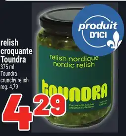 Metro RELISH CROQUANTE TOUNDRA | TOUNDRA CRUNCHY RELISH offer