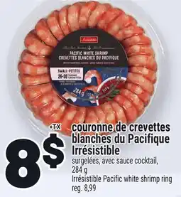 Metro COURONNE DE CREVETTES BLANCHES DU PACIFIQUE IRRÉSISTIBLE | IRRÉSISTIBLE PACIFIC WHITE SHRIMP RING offer