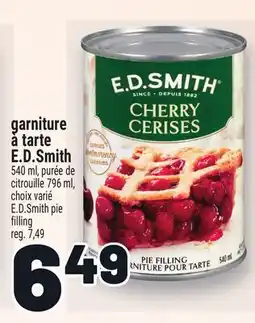 Metro GARNITURE À TARTE E.D.SMITH | E. D. SMITH PIE FILLING offer